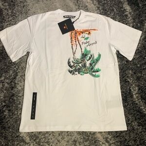 Palm Angels Palm Tree White T-Shirt Men’s Size Large